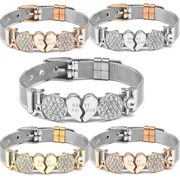 Popular DIY Custom Couple Bracelet - New Hot Sale Mesh Stainless Steel Bracelet