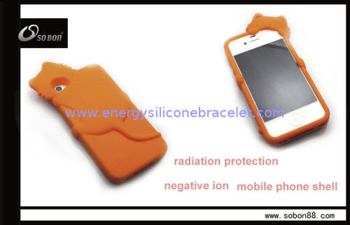 Orange Color Animal Shaped Ion Case For Iphone 4s, Oem / Odm Service Offer