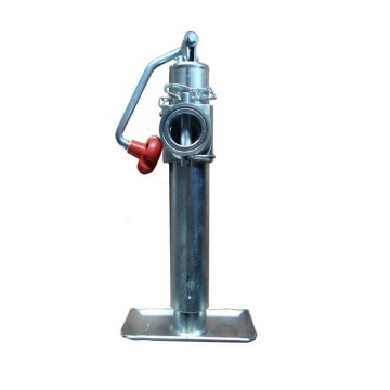 Zinc Plated Mini Truck Trailer Jack Legs - 2000lbs Capacity, 10" Travel