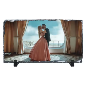 DIY Heat Thermal Transfer Stone Picture Frame Sublimation Blanks with Display Holder