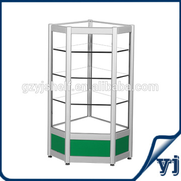 Three Layers Corner Glass Display Showcase