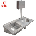 304 stainless steel sluice sink for hospital