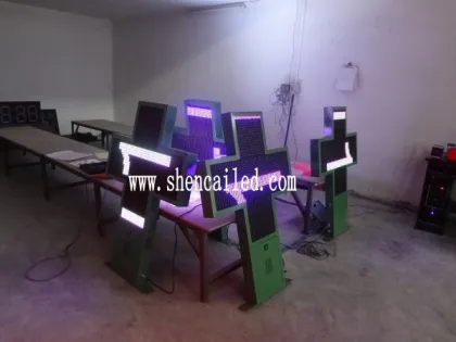 shenzhen led pharmacy sign board /led cross pharmacy