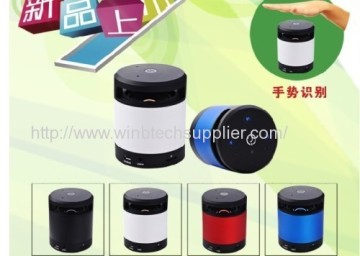 Mini altoparlante portatile Bluetooth con gesto sensore Tf Card Slot Fm opzione