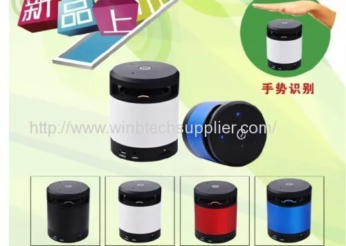 Mini Portable Bluetooth Speaker With Gesture Sensor Tf Card Slot Fm Option 