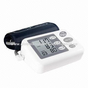 Upper Arm Blood Pressure Monitor, 60 Groups Memory, Big LCD Display, CE Mark, OEM Brand