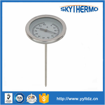 with Z clip outdoor roasting party bimetal food thermometer