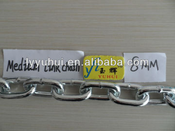 8mm galvanized medium link chain