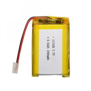 lithium polymer battery 103450 3.7V 1800mah for watch toy