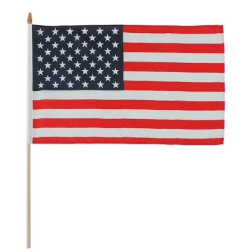 Best selling silk screen printing American hand flag