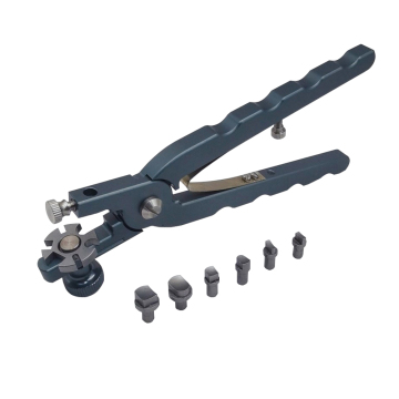 Các công cụ thủ công để hoàn thiện dây đeo: Hole Punch, Chisel, Groover, Creaser và Skiver cho Leather Craft