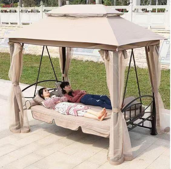 Premium Outdoor Swing Chair with Hammock Tent Design