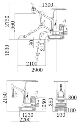 Shandong Minggong Mini Excavator in Dubai