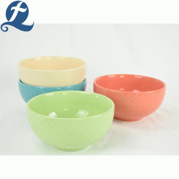 New design dishwasher safe round salad colorful bowl