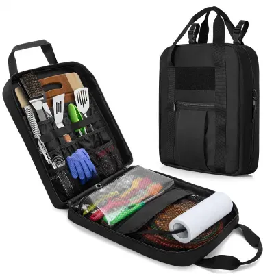 Hot Sale Camping Hanging Utensil Organizer Portable Outdoor Cookware Storage Bag