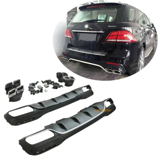 GLE Class W166 Rear Diffuser for Mercedes Benz GLE63 Car Parts 2015 2017 2018