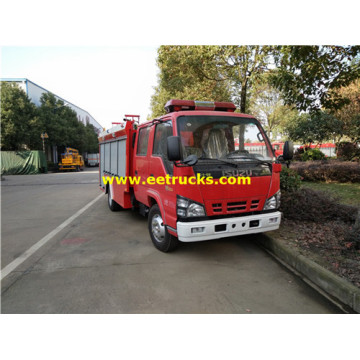 ISUZU 700 Gallons camions de sauvetage incendie