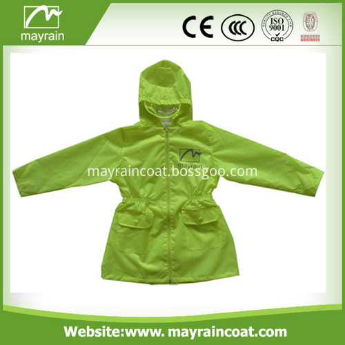 Kids 190 T Polyester / Waterproof Coating Rain Jacket