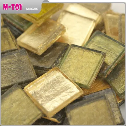 MJ130 DIY Golden metallic Mosaic Craft Tile