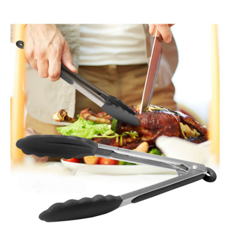 Food Grade Multipurpose Silicone Kitchen BBQ Tongs
