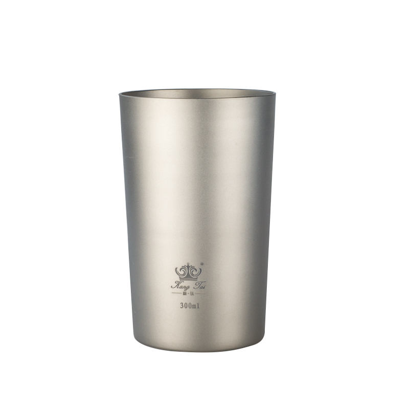 Ti Atom/Titanium Beer Cup with Straw 