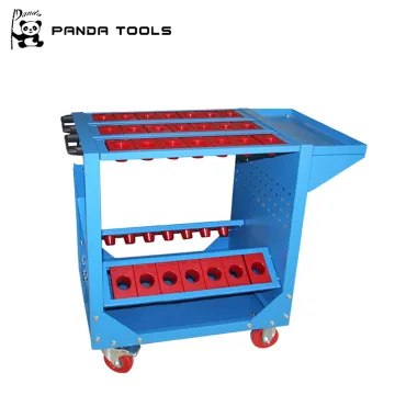 PANDA TOOLS High-Quality CNC Tool Holder Storage Trolley for CNC Lathe Machines