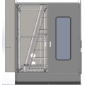 Lavadora de vidrio plano industrial doble vertical