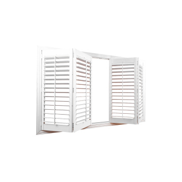 Sidelight window Bi-fold basswood shutters