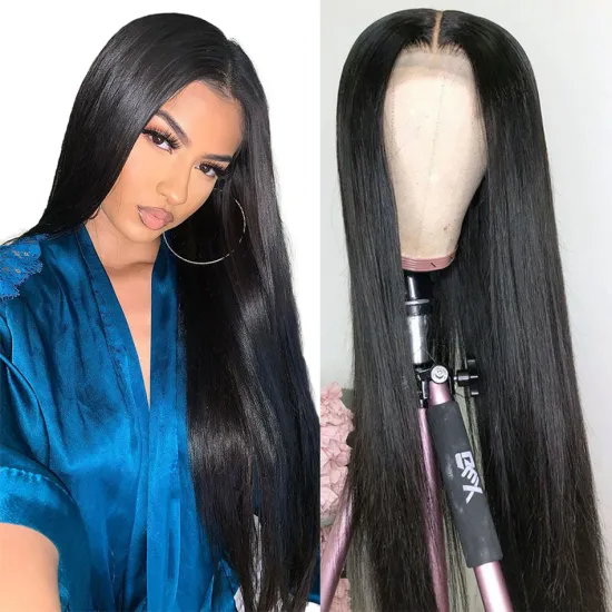 Annione HD Transparent Lace Front Wigs for Black Women Wholesale Natural Color Brazilian Human Hair Wigs Straight Remy Hair Wigs
