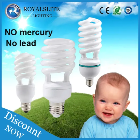 CFL bulb 32w 12mm T4 half spiral energy saving lamp CFL Light Bulb With Price