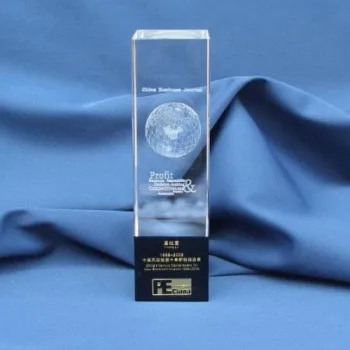 3D laser engraving crystal, enterprise custom crystal award