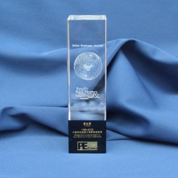 3D laser engraving crystal, enterprise custom crystal award