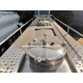 35000liters Stainless Steel Bulk Milk Transport Tanker Semi Trailer For Sale