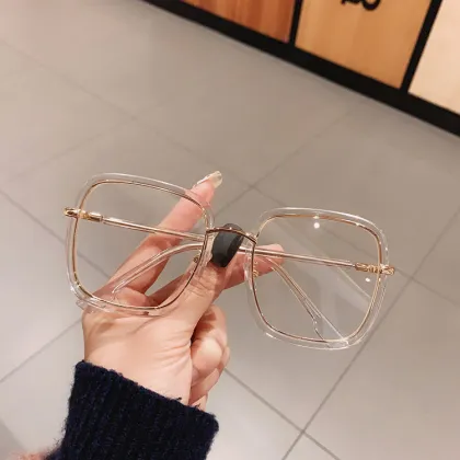 Korean Version Anti-Radiation Large Frame Glasses for Myopia Round Face Fashion