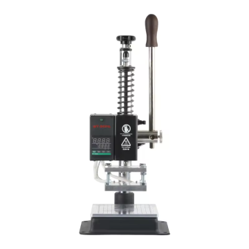 Mini Black Stamping Machine 10X13cm for Leather, Wood, Plastic, and Paper
