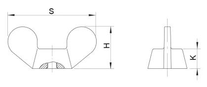 Hot sale nut wing Standard wing nut