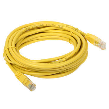 Yellow Ethernet LAN Network Cable