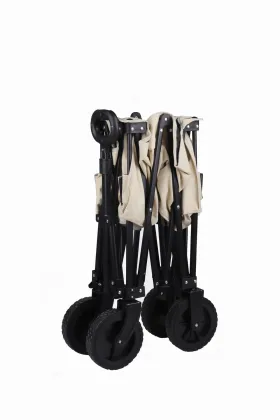 Outdoor Steel Foldable Camping Trolley - Beach Cart