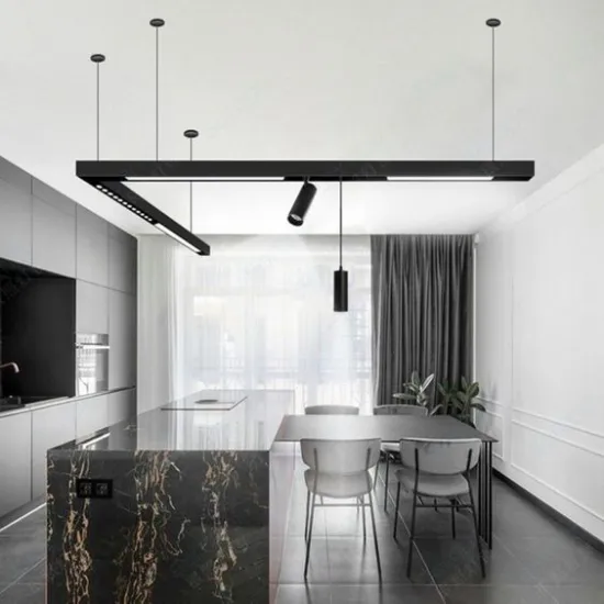 Modern Movable LED Track Light System with Smart Remote Control