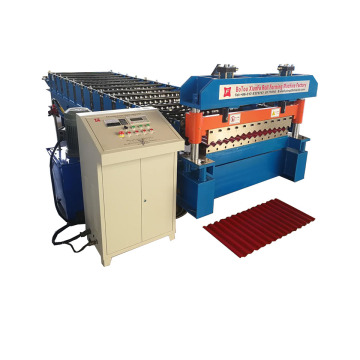 Color Steel Roof Corrugated Sheet Roll Forming Machine
