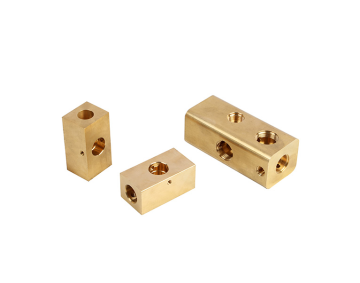 Brass faucet connector in the bathroom system