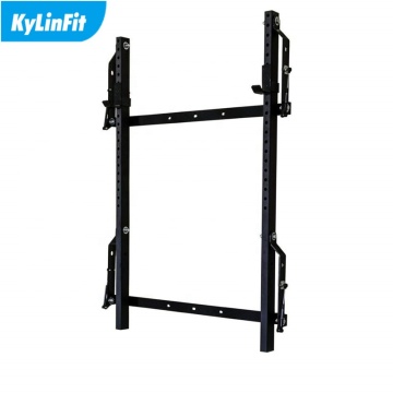 Kylinfit Folding Wall Mount Squat Rack with Smith Machine
