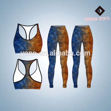 Womens winter thick tight sublimation yoga set whole set
