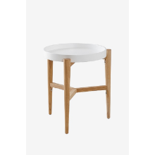 Round Coffee Table Small End Accent Table Nightstand