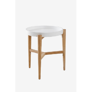 Round Coffee Table Small End Accent Table Nightstand