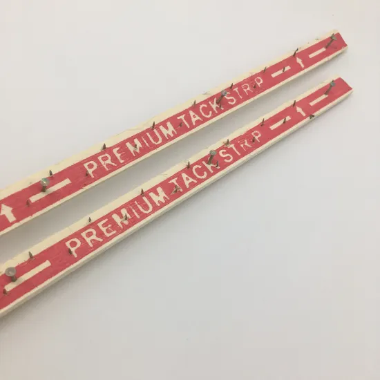 7/8 inch wide 2 pin rows regular carpet tack strips/carpet smooth edge