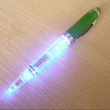 LED Ballpoint Pen, Fashionable and Novelty Design, with Blue Light, Different Designs are Available