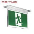 Aluminium Ceiling Recessed Mounted Exit Signs