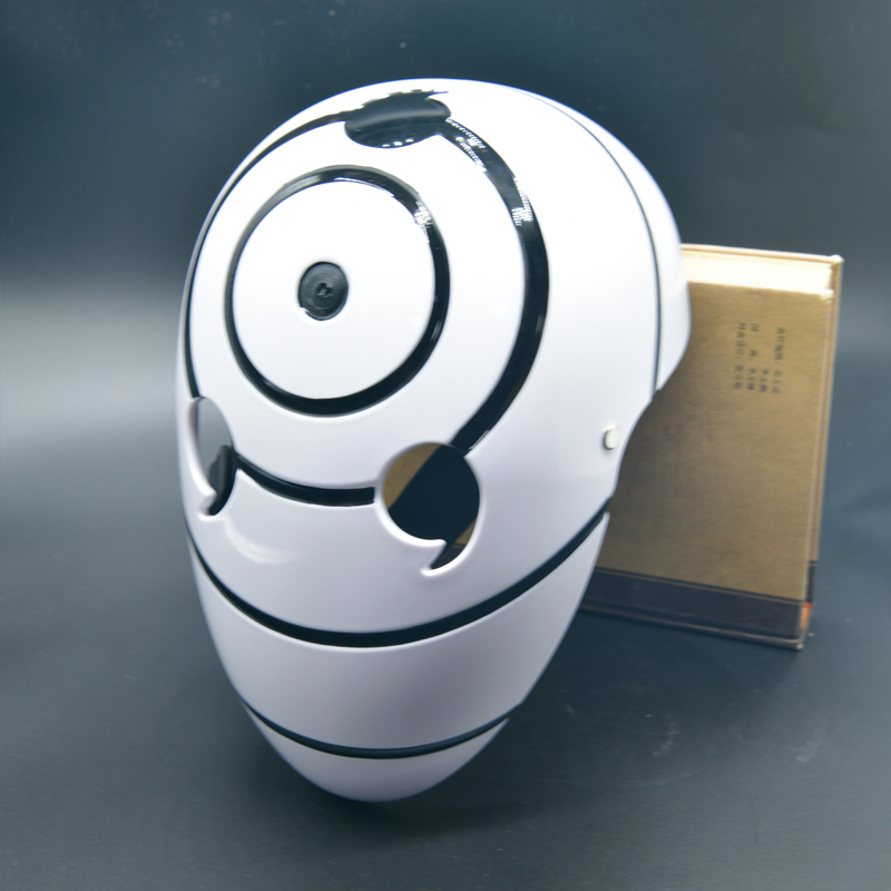 White Circular Pattern Anime Party Mask