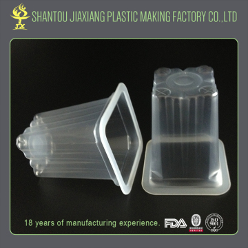 Customized size 100ml clear kids plastic jelly cup